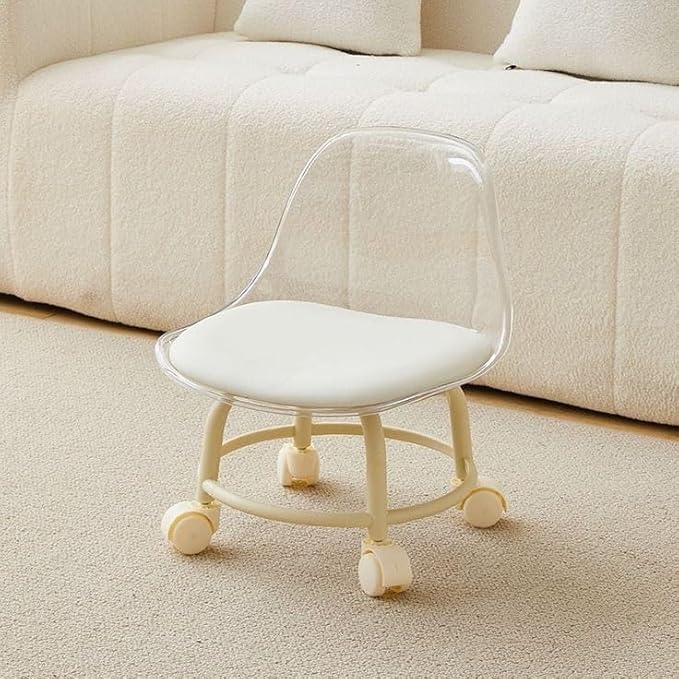 Acrylic 360° Rotatable Transparent Chair