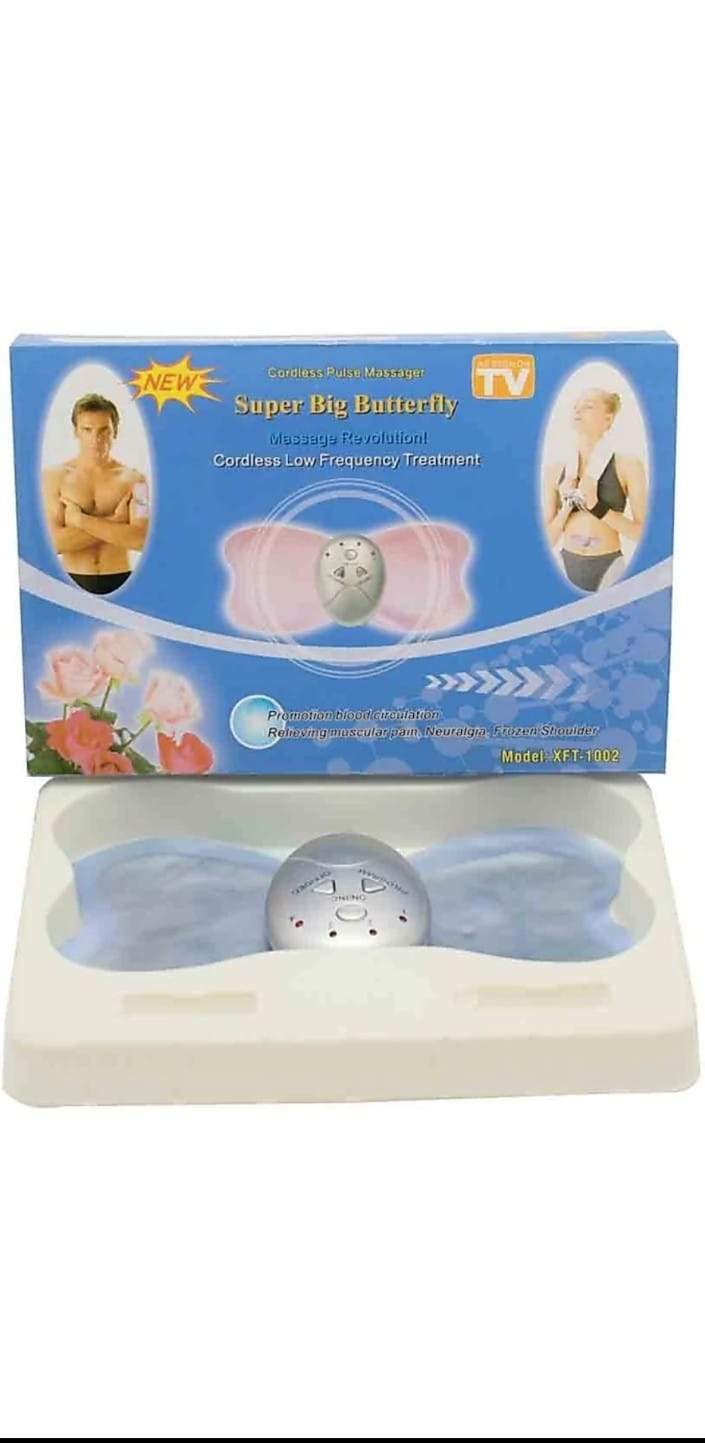 Super Big Butterfly Cordless Pulse Low Frequency Muscular Relaxation Massage Elitzia ETXFT1002